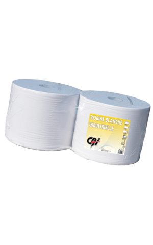 Bobine papier blanc 1500F (Pack de 2)